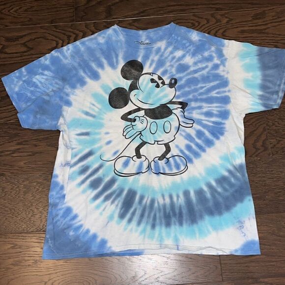 Vintage hippies Walt Disney World Orlando Mickey Mouse tie dye T shirt L - Picture 1 of 2